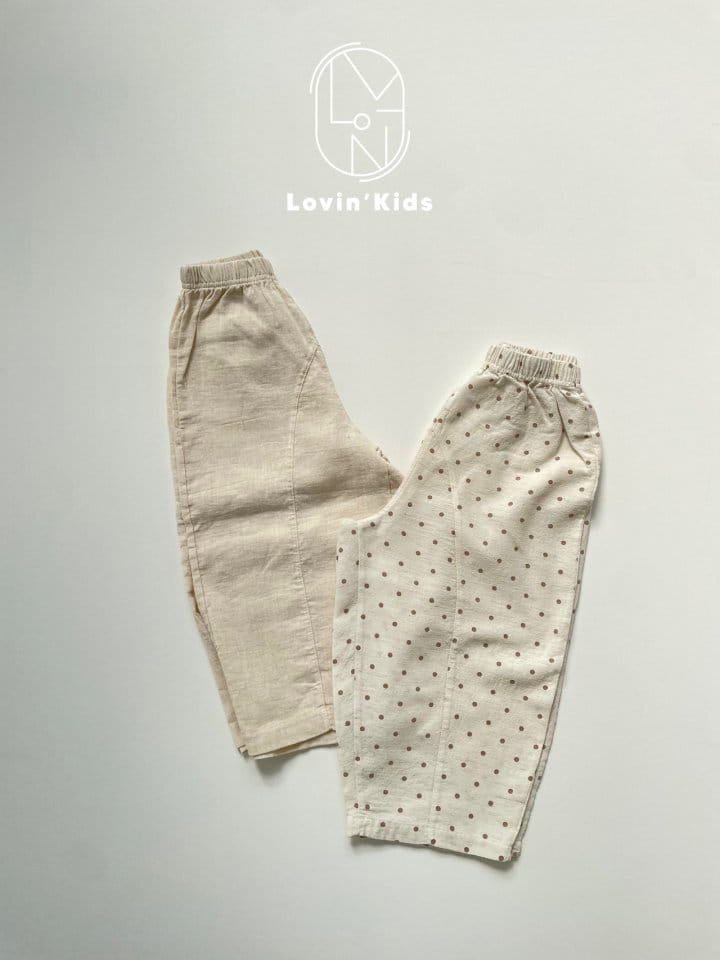 Lovin - Korean Children Fashion - #fashionkids - Linen Slit Pants - 2