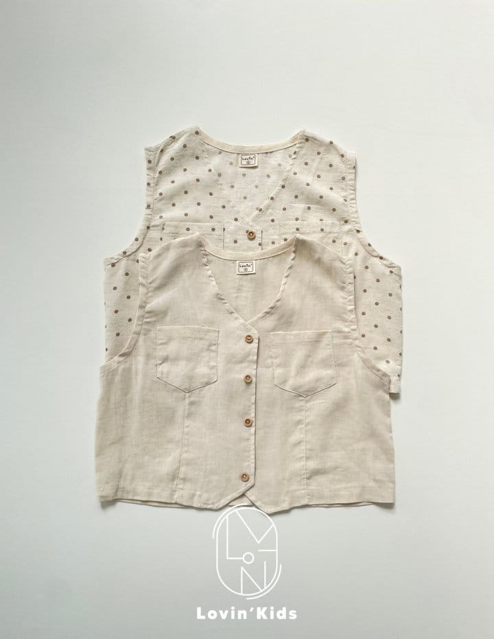 Lovin - Korean Children Fashion - #fashionkids - Linen Vest