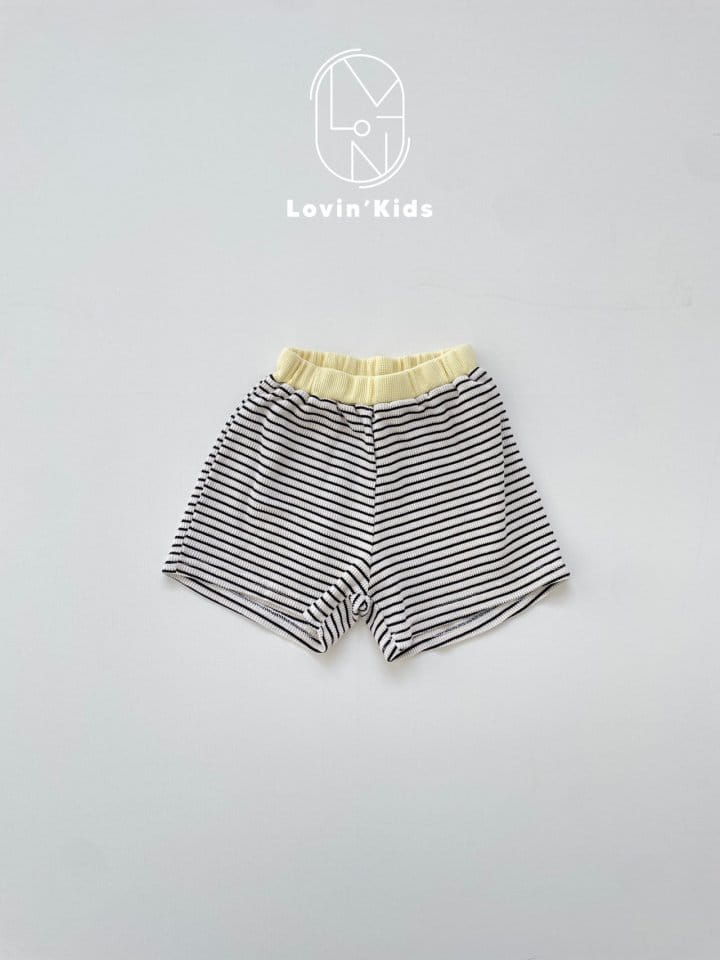 Lovin - Korean Children Fashion - #fashionkids - Line Shorts - 5