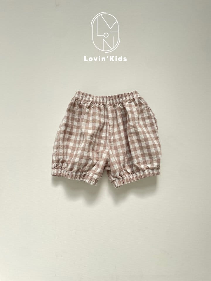 Lovin - Korean Children Fashion - #fashionkids - Check Pumpkin Pants - 4