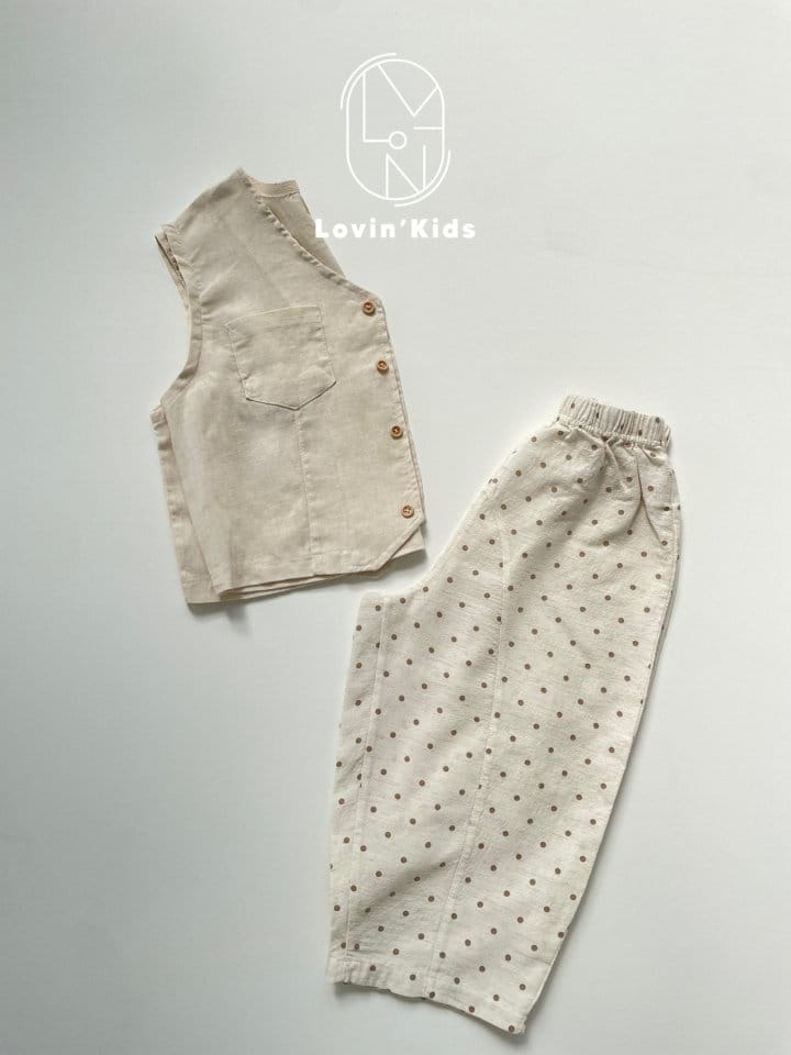 Lovin - Korean Children Fashion - #kidsshorts - Linen Slit Pants - 3
