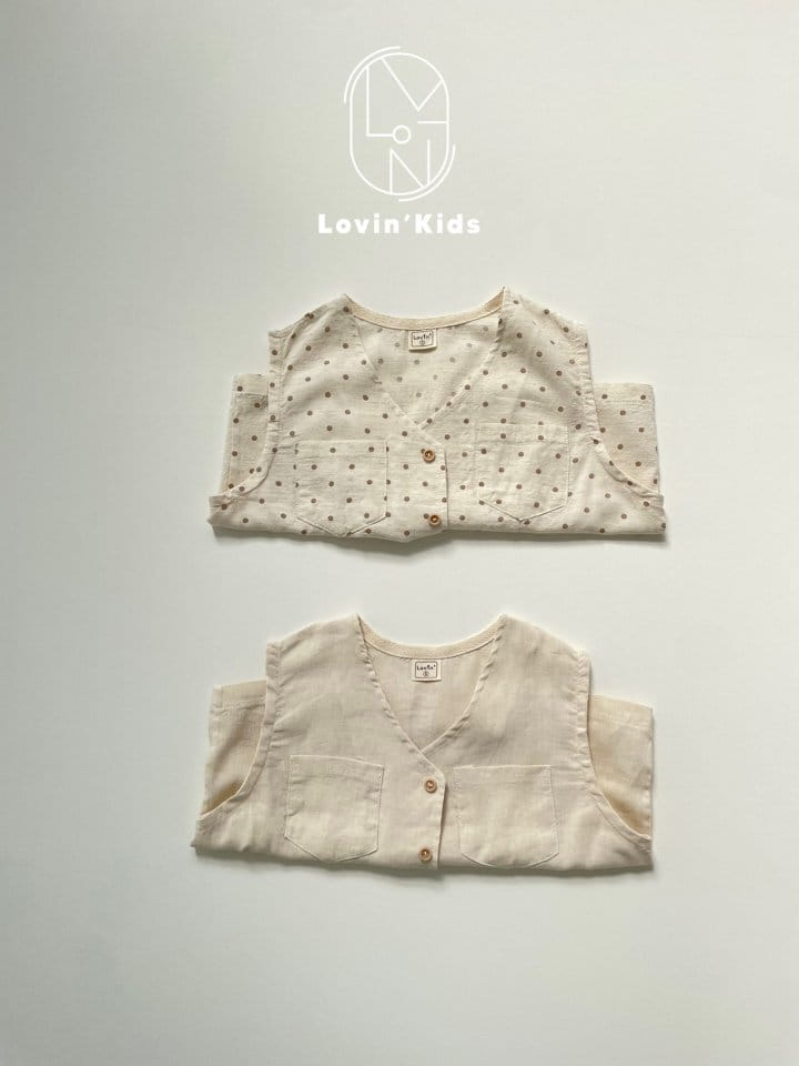 Lovin - Korean Children Fashion - #kidsshorts - Linen Vest - 2