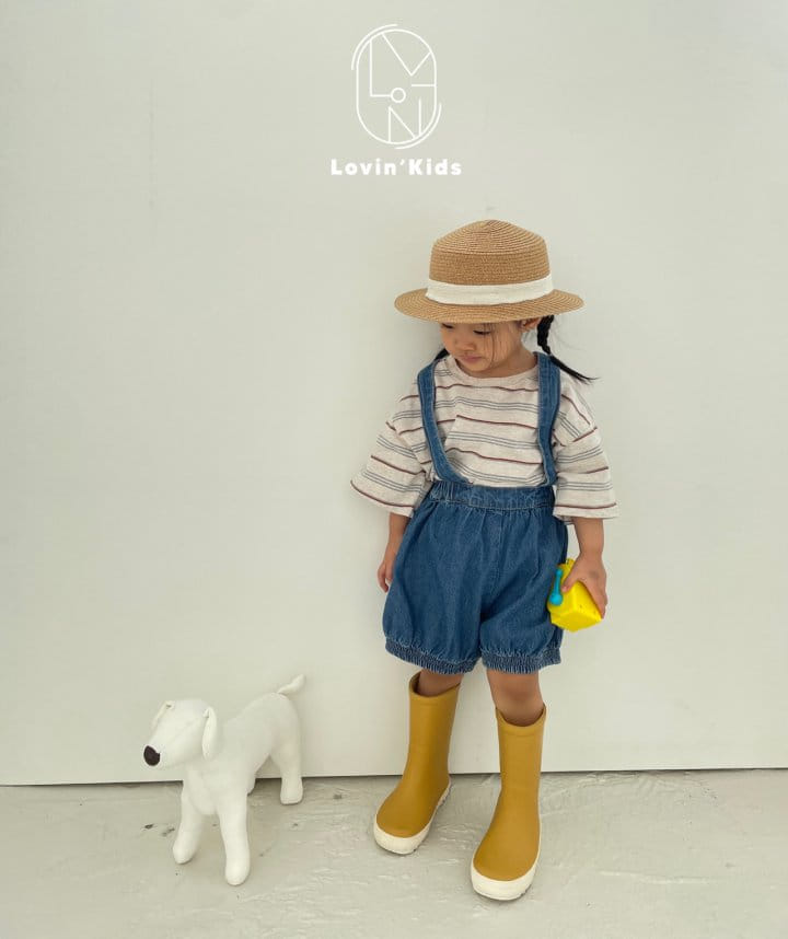 Lovin - Korean Children Fashion - #kidsshorts - Dungarees Balloon Jeans - 11