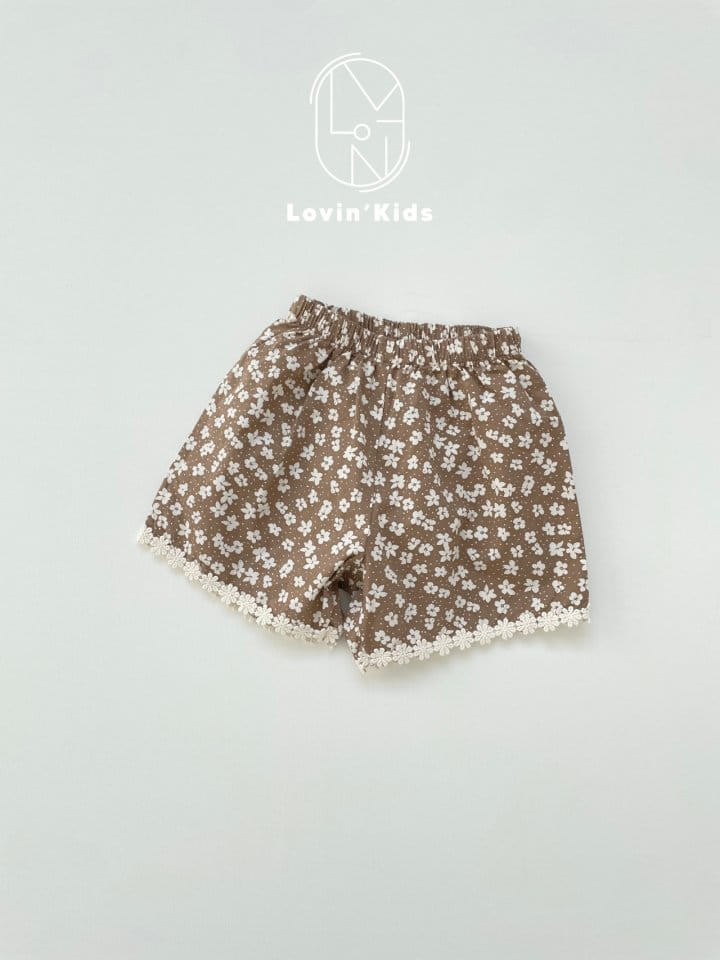 Lovin - Korean Children Fashion - #kidsstore - Flower Lace Shorts - 6