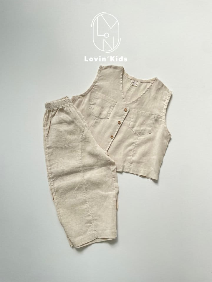Lovin - Korean Children Fashion - #kidsshorts - Linen Slit Pants - 4