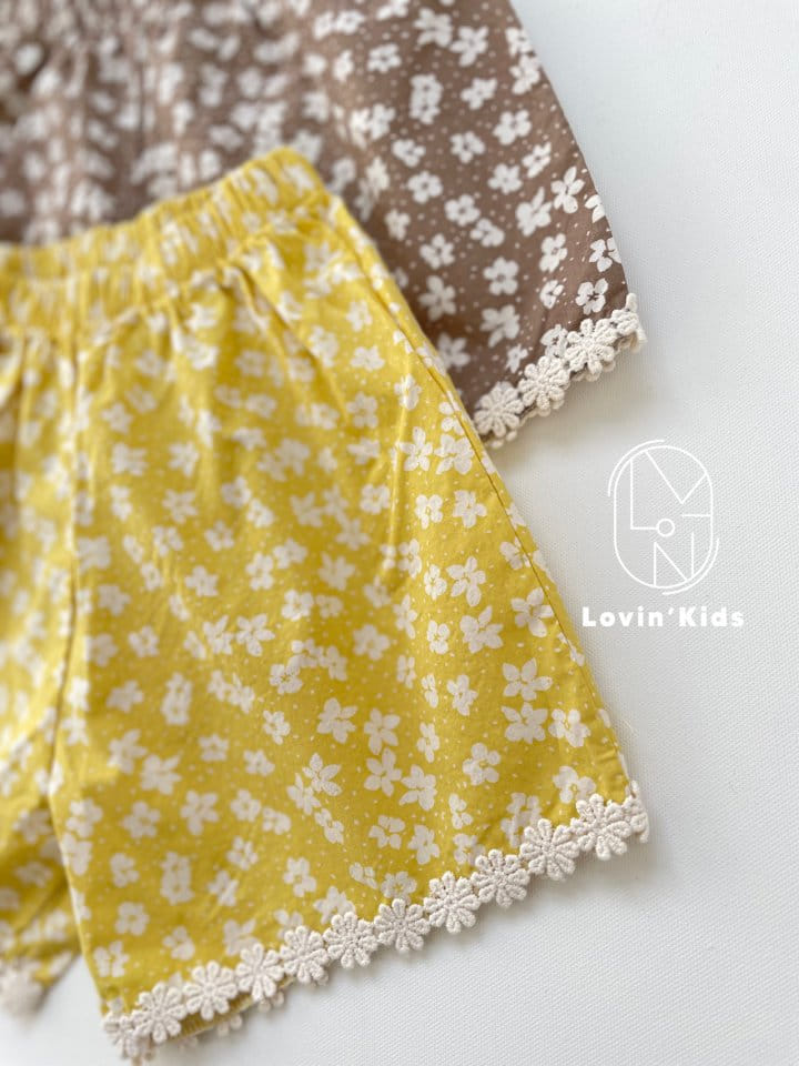 Lovin - Korean Children Fashion - #kidzfashiontrend - Flower Lace Shorts - 7