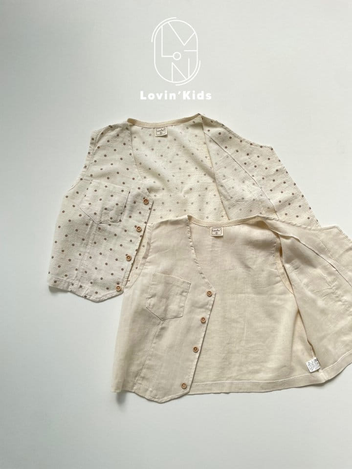 Lovin - Korean Children Fashion - #kidsstore - Linen Vest - 4