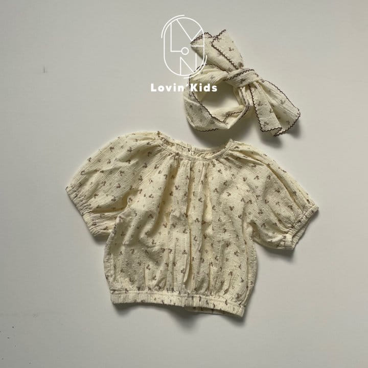 Lovin - Korean Children Fashion - #kidzfashiontrend - Puff Flower Blouse - 2