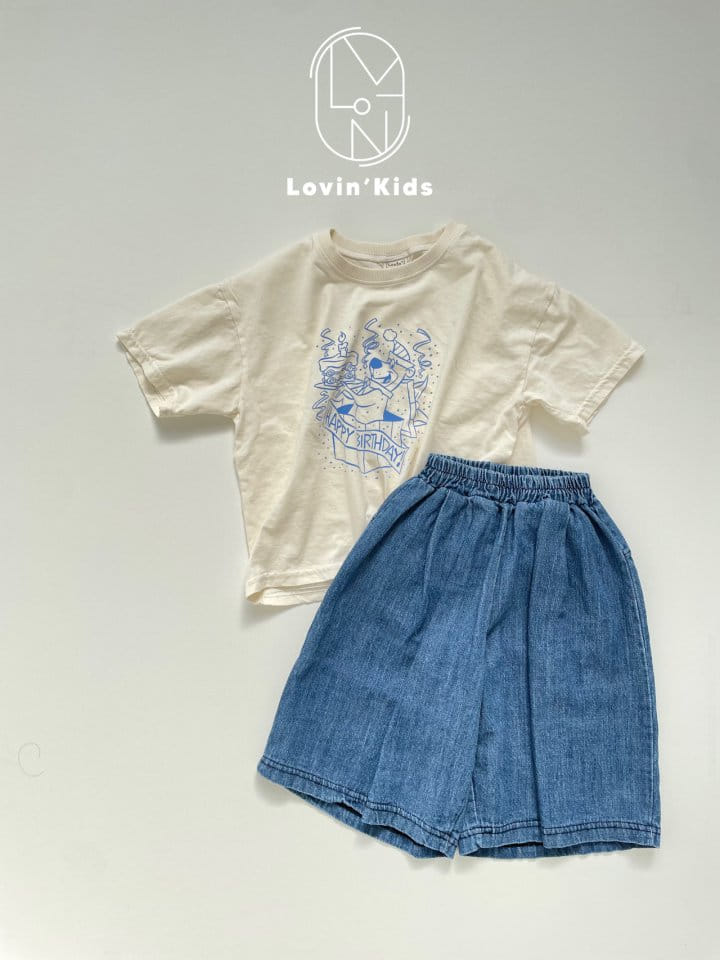 Lovin - Korean Children Fashion - #kidzfashiontrend - Brithday Short Sleeve Tee - 6