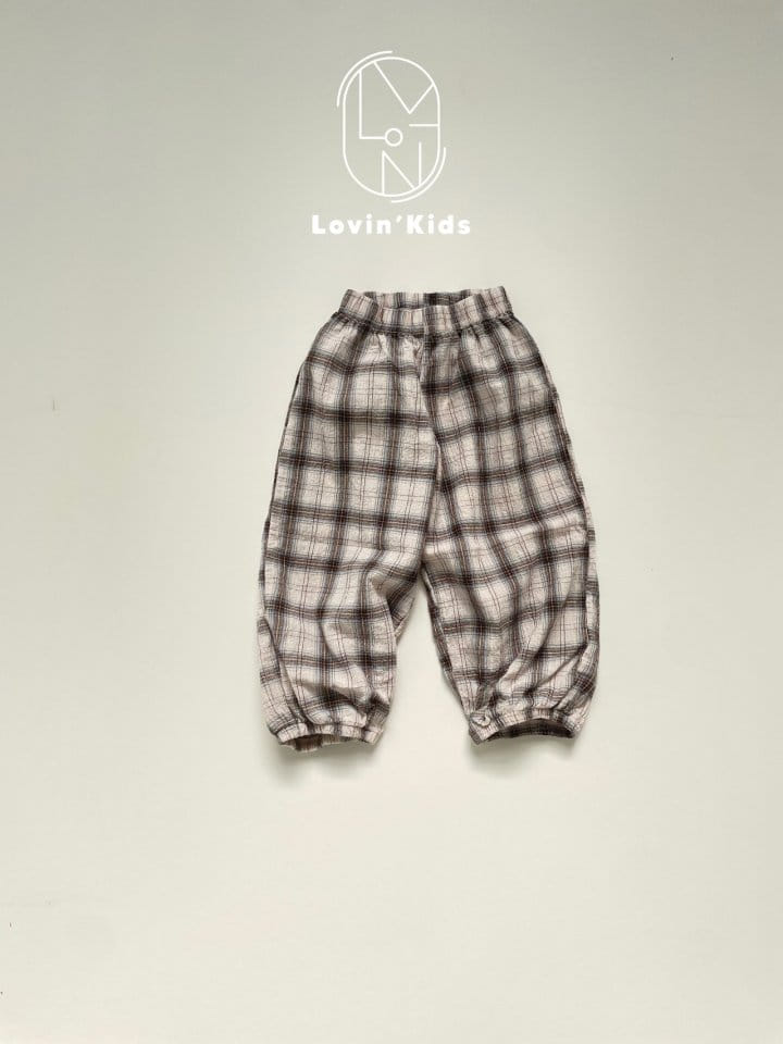 Lovin - Korean Children Fashion - #littlefashionista - Summer Check Pants - 3