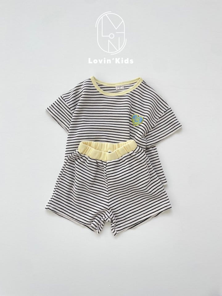Lovin - Korean Children Fashion - #littlefashionista - Heart Line Tee - 9