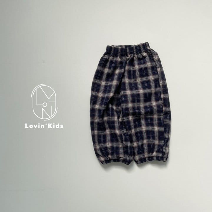 Lovin - Korean Children Fashion - #minifashionista - Summer Check Pants - 5