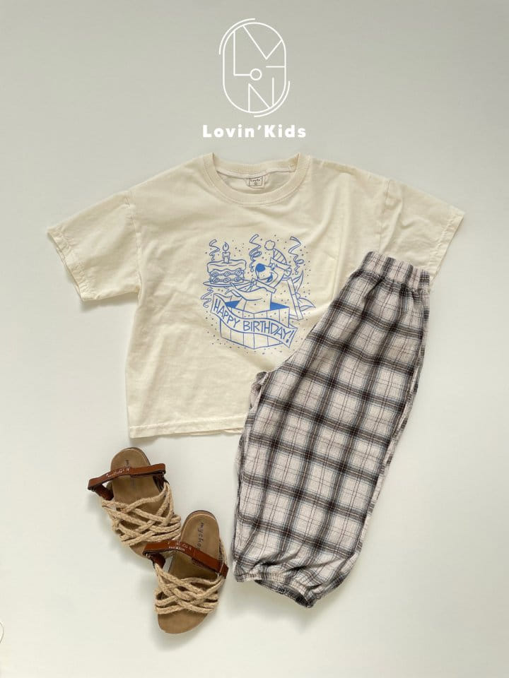 Lovin - Korean Children Fashion - #minifashionista - Brithday Short Sleeve Tee - 10