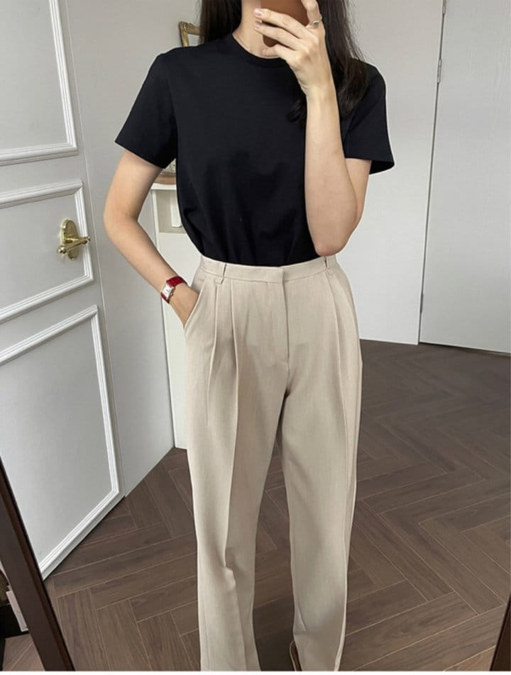 Lowell - Korean Women Fashion - #momslook - Basic  Tee - 6
