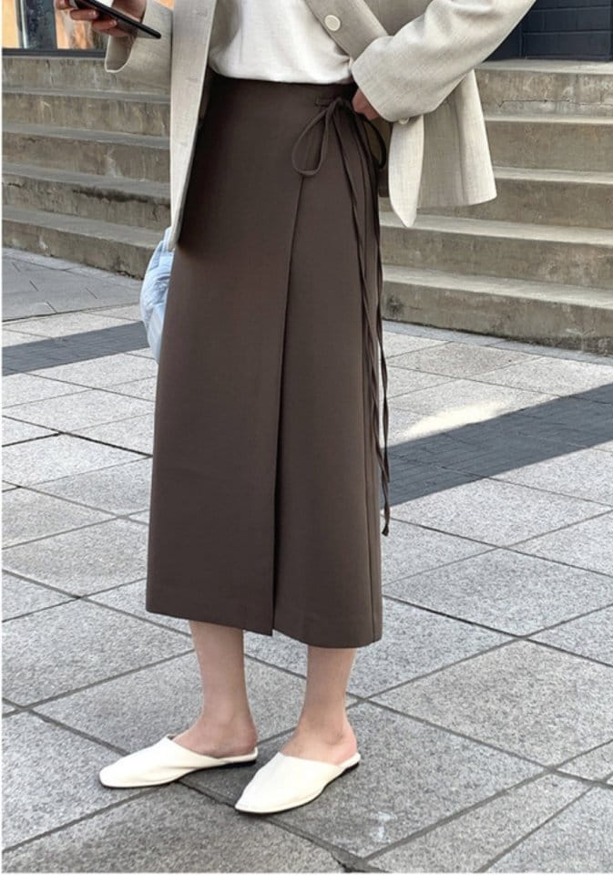 Lowell - Korean Women Fashion - #shopsmall - Lotte Wrap Skirt - 8