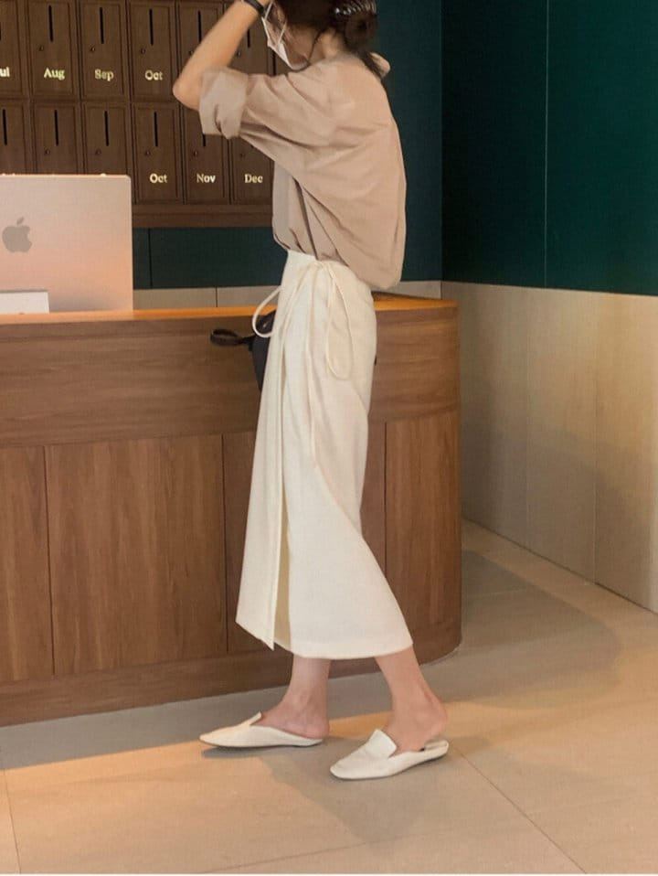 Lowell - Korean Women Fashion - #vintageinspired - Lotte Wrap Skirt - 3