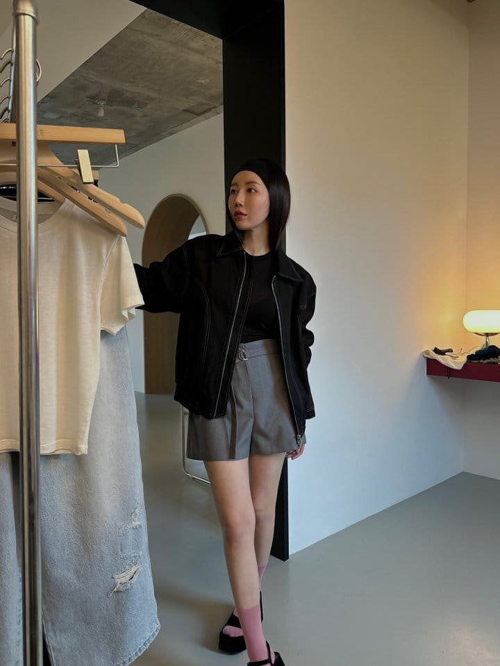 Made - Korean Women Fashion - #momslook - D Ring Short Pants - 5