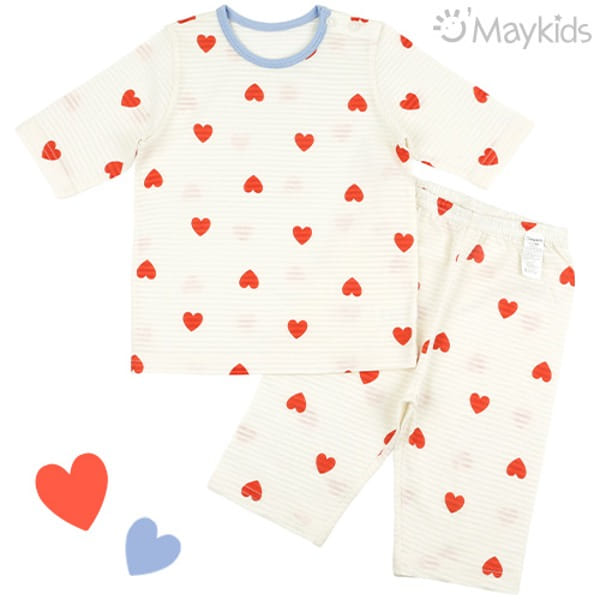 Maykids - Korean Children Fashion - #toddlerclothing - Coral Heart