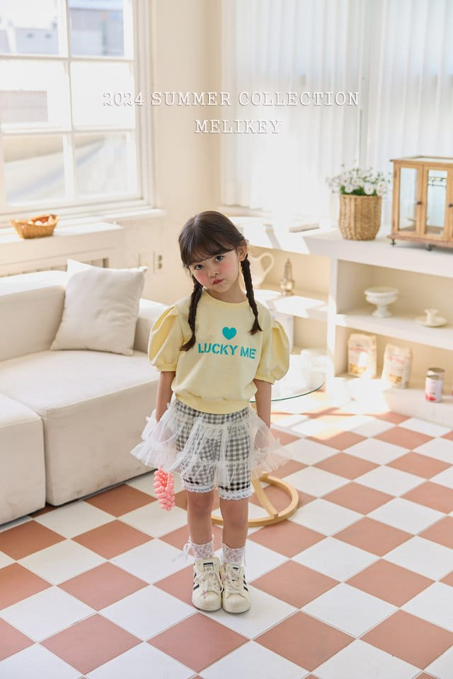 Melikey - Korean Children Fashion - #Kfashion4kids - Check Short Leggings - 7