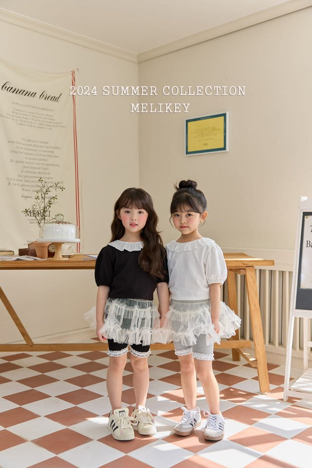 Melikey - Korean Children Fashion - #Kfashion4kids - Rib Ivory Short Leggings - 6