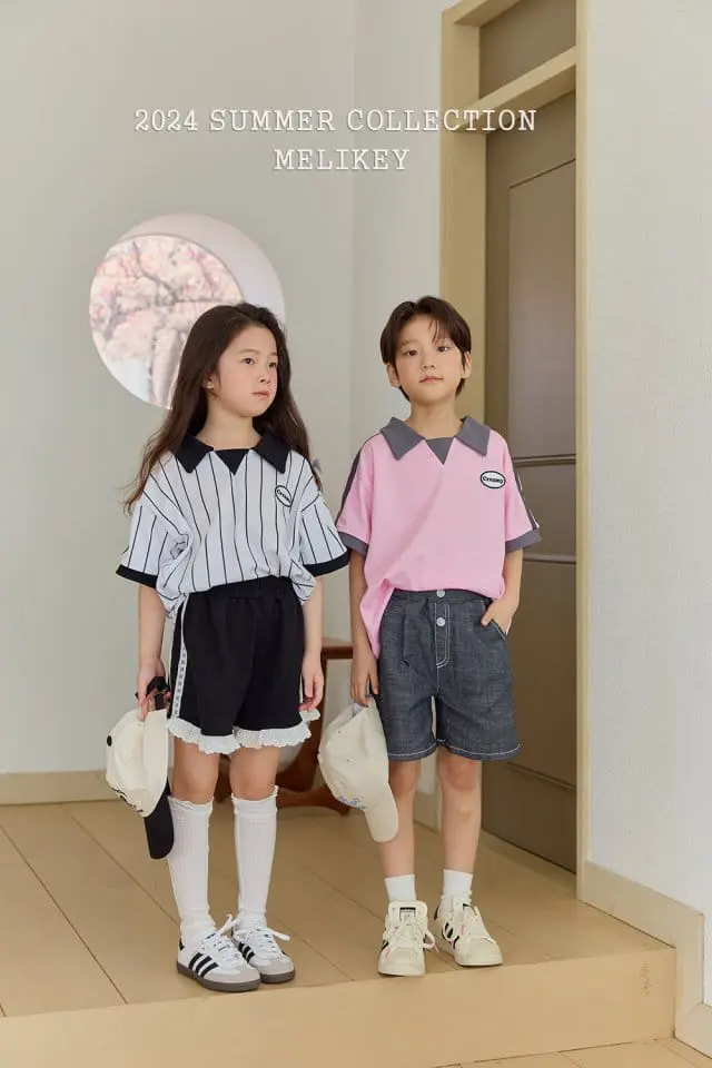 Melikey - Korean Children Fashion - #Kfashion4kids - 88 Collar Tee - 3