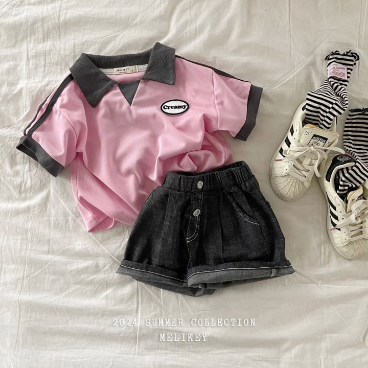 Melikey - Korean Children Fashion - #childrensboutique - 88 Collar Tee - 10