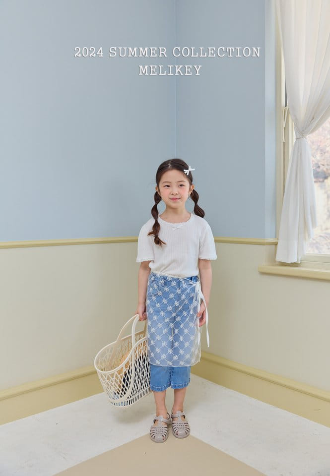 Melikey - Korean Children Fashion - #designkidswear - Wrap Ribbon Skirt - 4