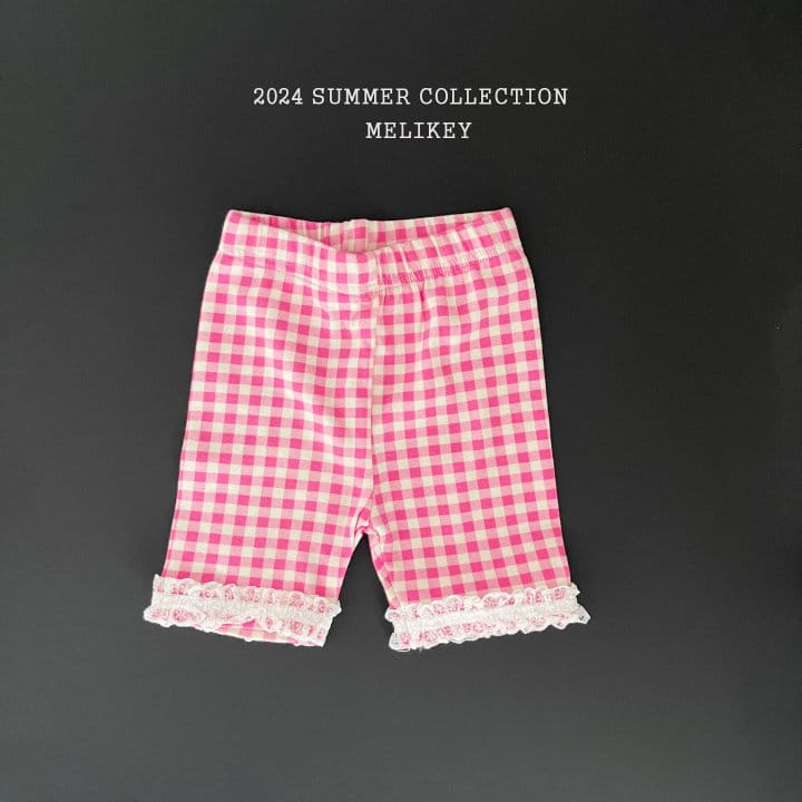 Melikey - Korean Children Fashion - #discoveringself - Check Short Leggings - 2