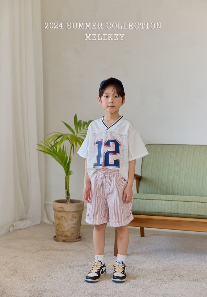Melikey - Korean Children Fashion - #discoveringself - 12 Mesh Short Sleeve Tee - 11