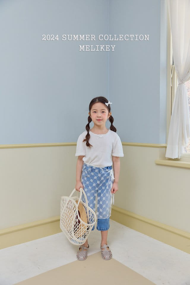 Melikey - Korean Children Fashion - #fashionkids - Wrap Ribbon Skirt - 5