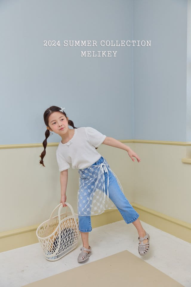 Melikey - Korean Children Fashion - #kidsshorts - Wrap Ribbon Skirt - 6