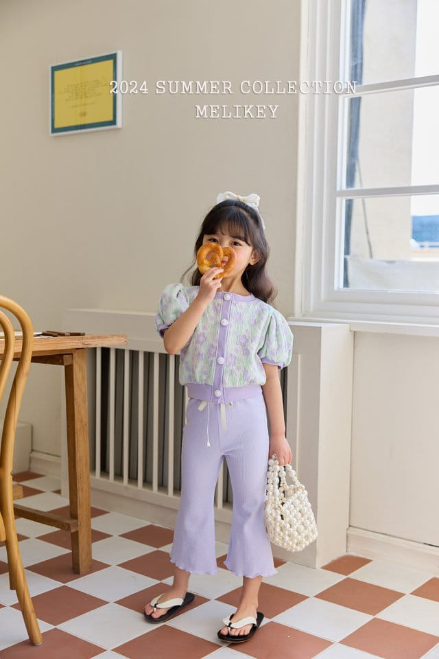 Melikey - Korean Children Fashion - #kidsshorts - Flower Puff Cardigna - 5