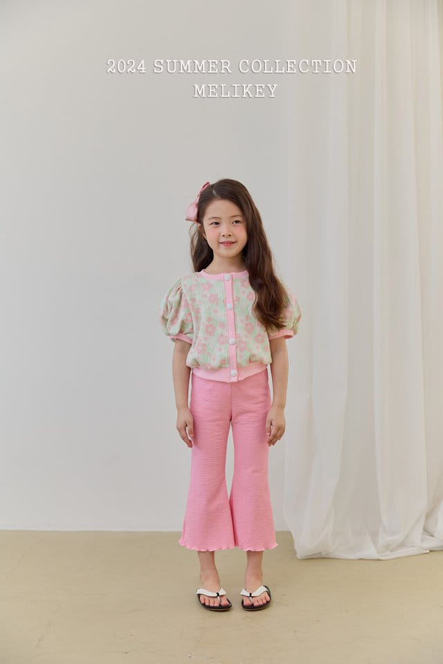 Melikey - Korean Children Fashion - #kidsstore - Flower Puff Cardigna - 6