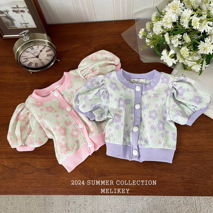 Melikey - Korean Children Fashion - #kidzfashiontrend - Flower Puff Cardigna - 7