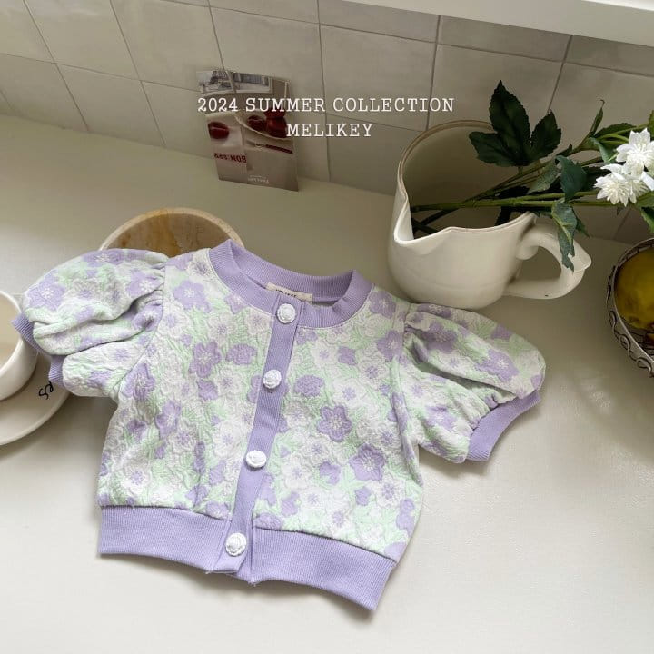 Melikey - Korean Children Fashion - #littlefashionista - Flower Puff Cardigna - 9