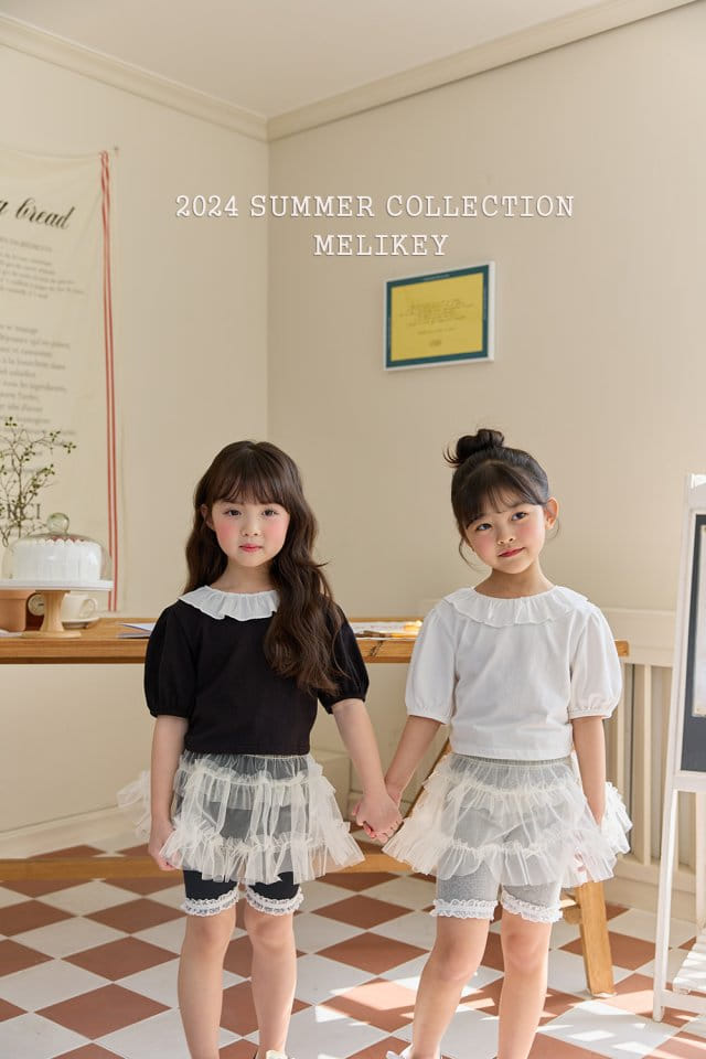 Melikey - Korean Children Fashion - #magicofchildhood - Rib Ivory Short Leggings - 8