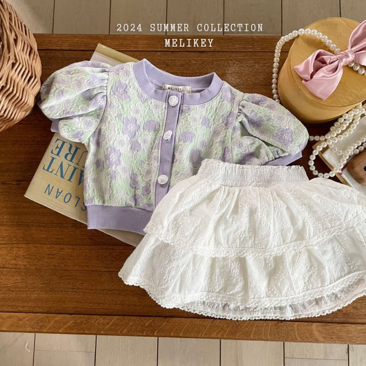 Melikey - Korean Children Fashion - #minifashionista - Flower Puff Cardigna - 11