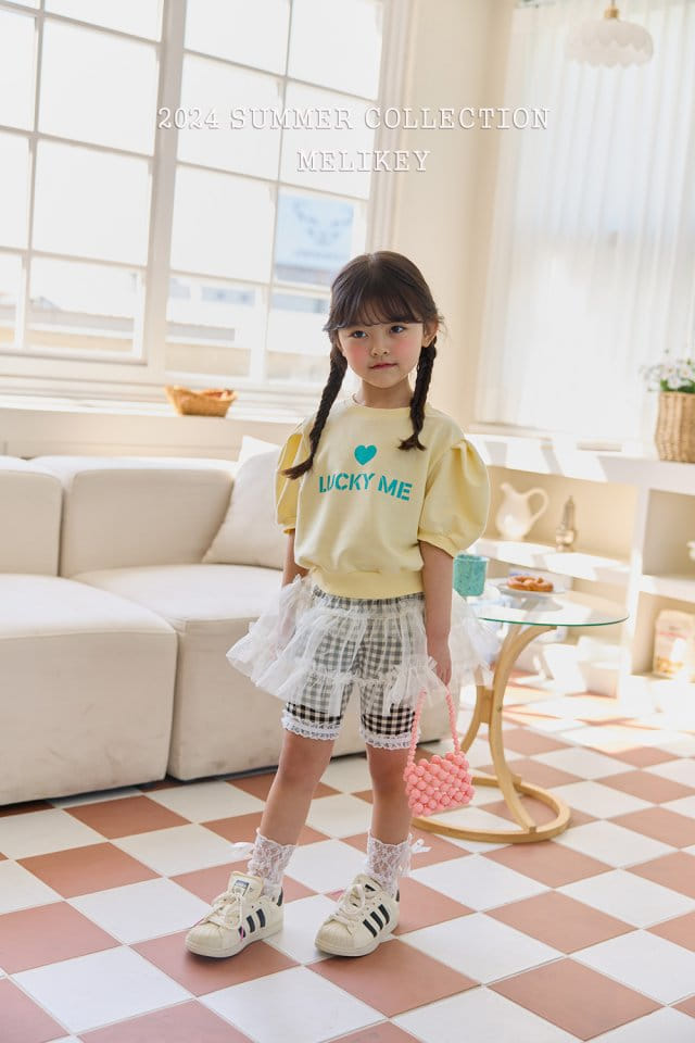 Melikey - Korean Children Fashion - #minifashionista - Check Short Leggings - 10