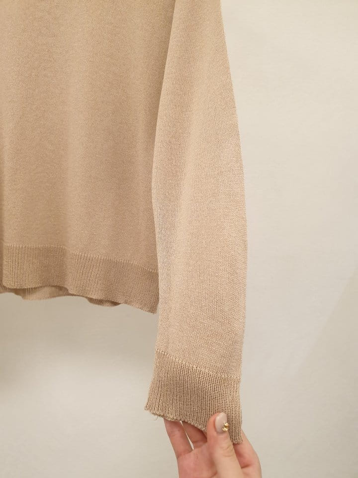 Merry J - Korean Women Fashion - #momslook - Linen C Knit - 8
