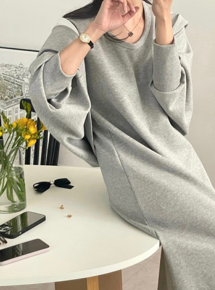 Merry J - Korean Women Fashion - #womensfashion - Pudding Cap Sleeve One-Piece - 4