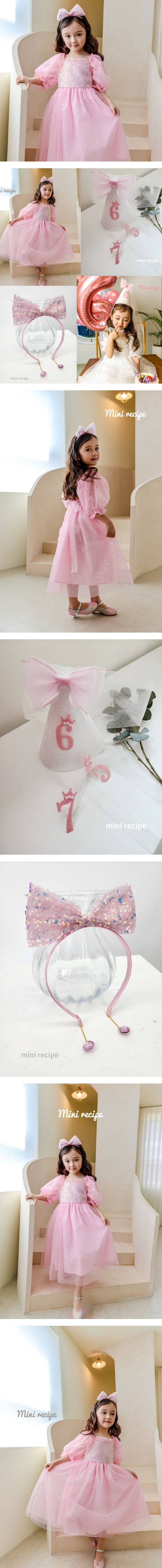 Mini Recipe - Korean Children Fashion - #childrensboutique - Pink Fairy Ribbon Hair Band - 2