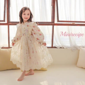 Mini Recipe - Korean Children Fashion - #littlefashionista - Lace Bustier One-Piece