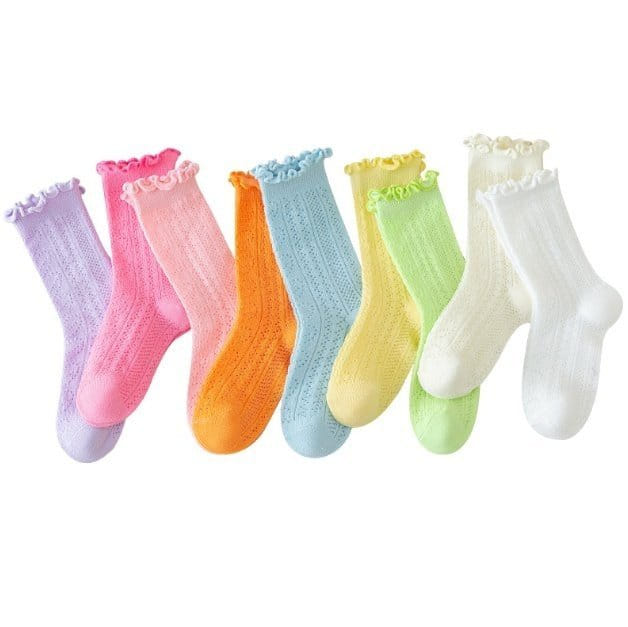 Miso - Korean Children Fashion - #Kfashion4kids - Punching Frill Socks