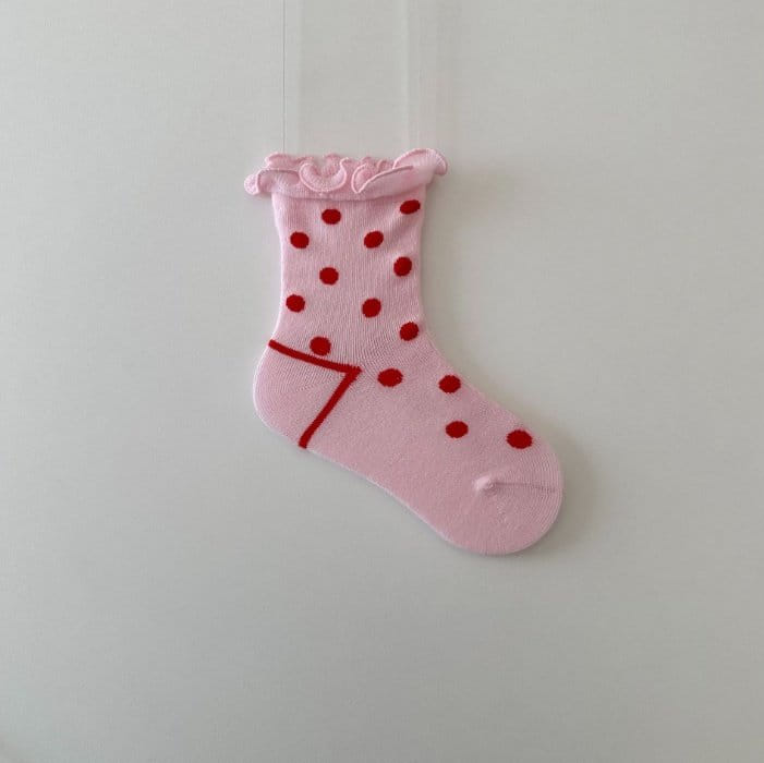Miso - Korean Children Fashion - #childofig - Shirring Dot Socks - 6