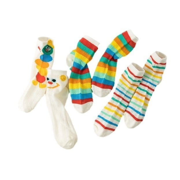 Miso - Korean Children Fashion - #stylishchildhood - Pierrot Socks Set - 4