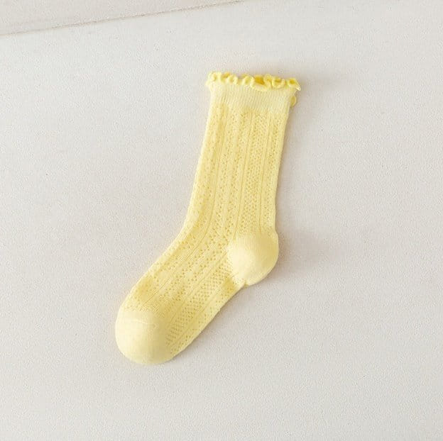 Miso - Korean Children Fashion - #childrensboutique - Punching Frill Socks - 10