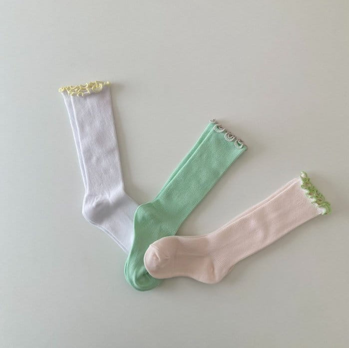 Miso - Korean Children Fashion - #designkidswear - Shu Frill Banjang Socks - 10