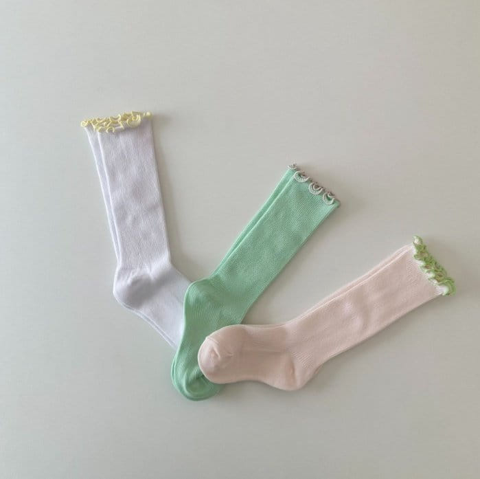 Miso - Korean Children Fashion - #designkidswear - Shu Frill Banjang Socks - 10