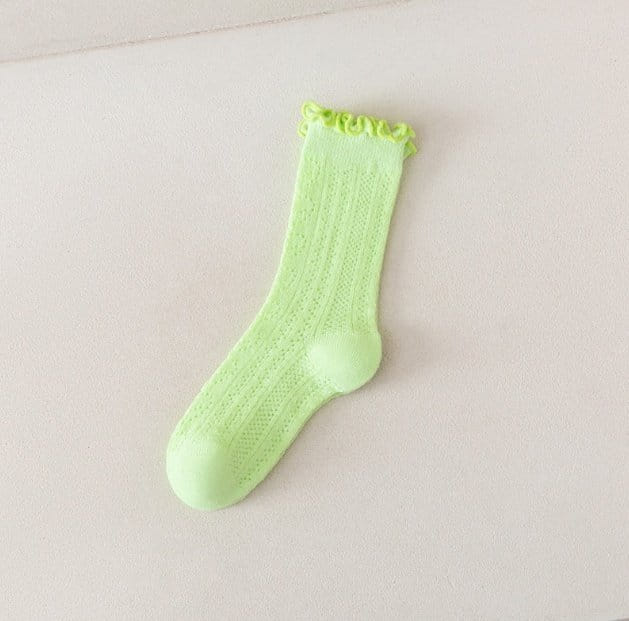 Miso - Korean Children Fashion - #designkidswear - Punching Frill Socks - 11