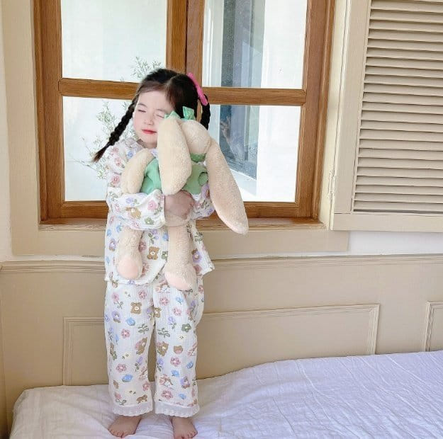 Miso - Korean Children Fashion - #designkidswear - Flower Pajamas With Mom - 2